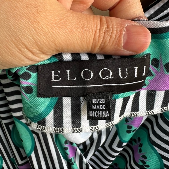 Eloquii Kiwi Romper - Size 18/20 - Summer Casual Vacation Resortwear - Picture 3 of 6